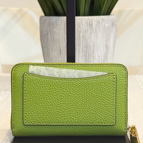 Michael Kors Meadow Green Compact Wallet - Picture 2 of 5